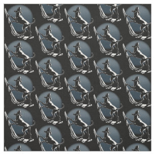 Hound Dog Art Fabric Fabric Hunting Dog Pattern