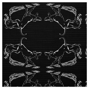 Hound Dog Art Fabric Fabric Hunting Dog Pattern