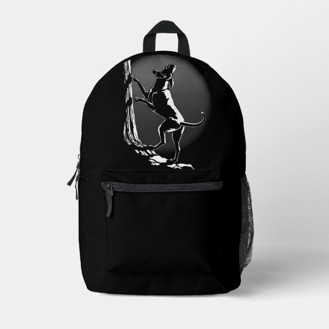 Hound Dog Backpack Coonhound Dog Backpacks Custom (Front)