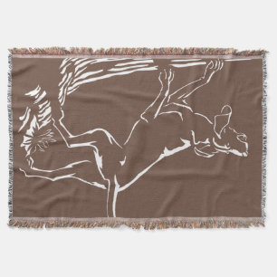 Hound Dog Blanket Hunting Dog Art Throw Blanket