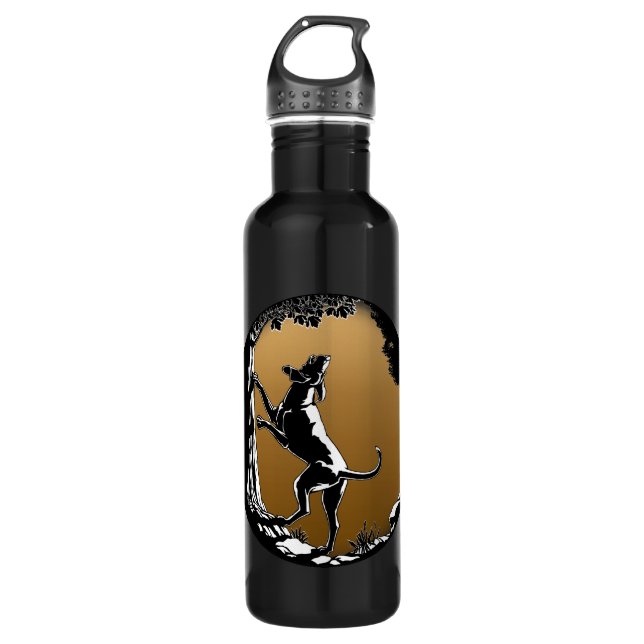 Hound Dog Hunting Dog Art Bottle (Front)