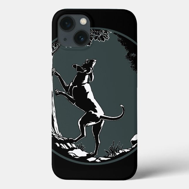 Hound Dog iPad Case Hunting Dog Art iPad Case (Back)