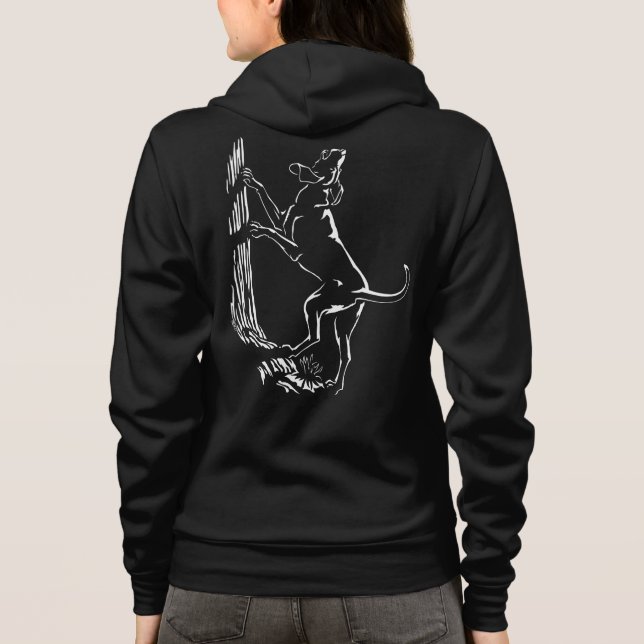 Hound Dog Jacket Women's Hunting Dog Sports Jacket Hoodie (Back)