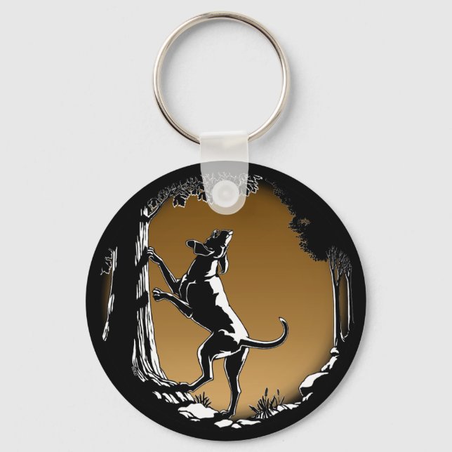 Hound Dog Key Chains Hunting Dog Lover Keychains (Front)