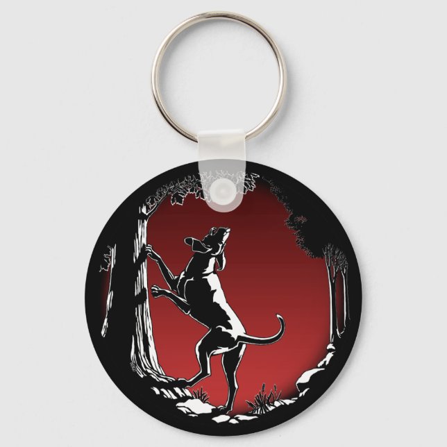 Hound Dog Key Chains Hunting Dog Lover Keychains (Front)