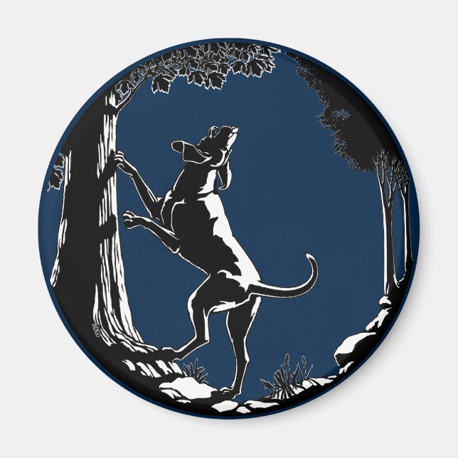 Hound Dog Magnet Hunting Dog Fridge Magnets Decor (Front)