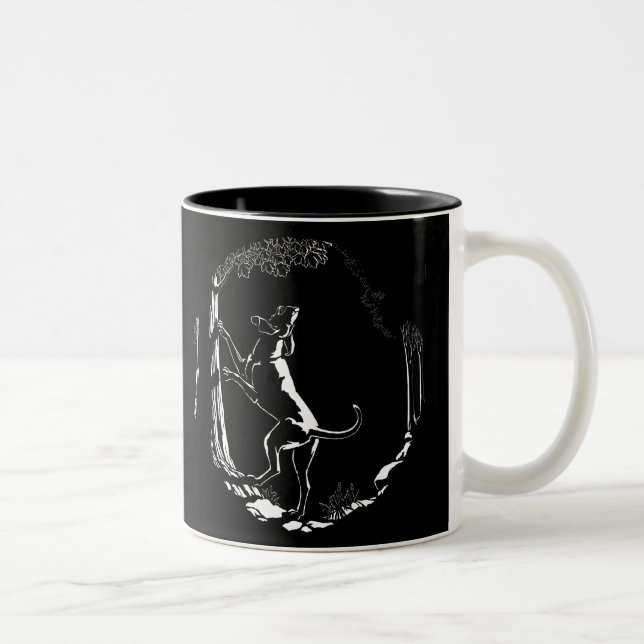 Hound Dog Mug Hunting Dog Art Coffee Cup (Right)