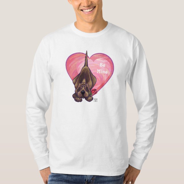 Hound Dog Valentine's Day T-Shirt (Front)