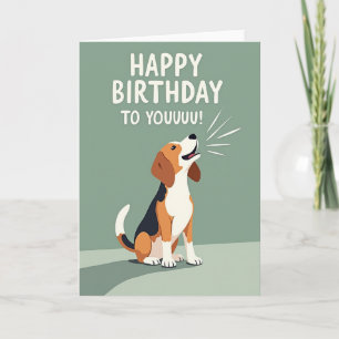 Hound Howl Birthday Card