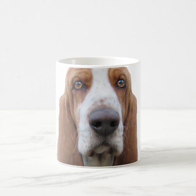 Houndie Basset Hound Coffee Mug (Center)