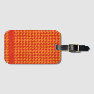 Hounds Tooth Personalised  Luggage Tag
