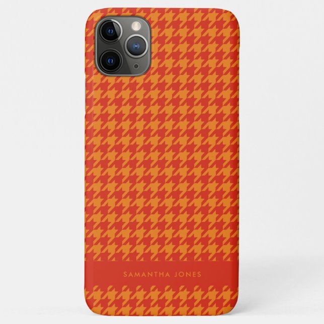Hounds Tooth Personalized Case-Mate iPhone Case (Back)