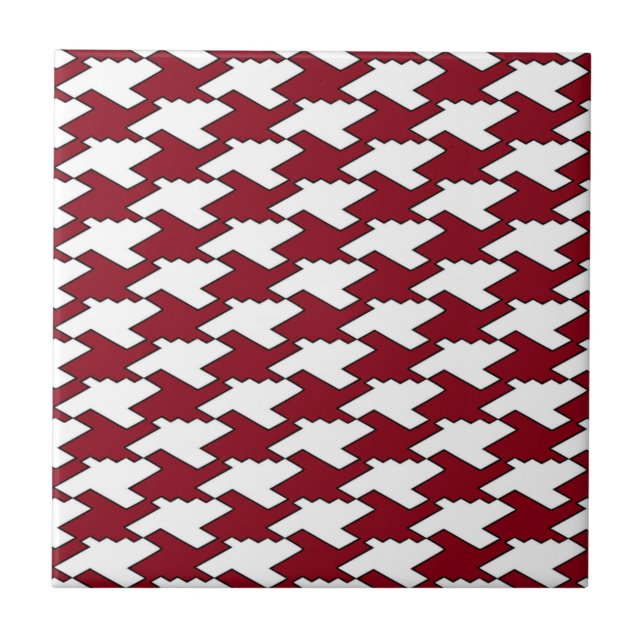 Hounds Tooth Tessellation Tile (Front)
