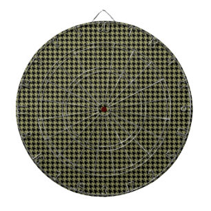 Houndstooth Avocado and Black Dartboard