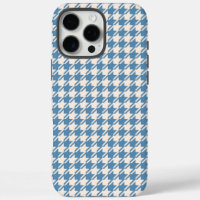 Houndstooth Blue+Cream Rpt Pattern