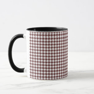 Houndstooth Brown and White Mug