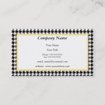 Houndstooth Business Card