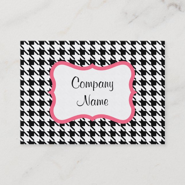 Houndstooth Business Card (Front)