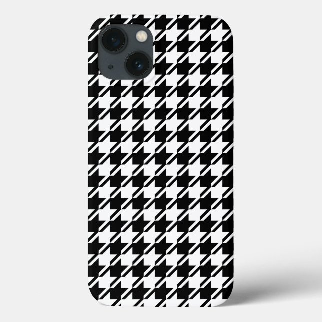 Houndstooth BW Rpt Pattern Case-Mate iPhone Case (Back)