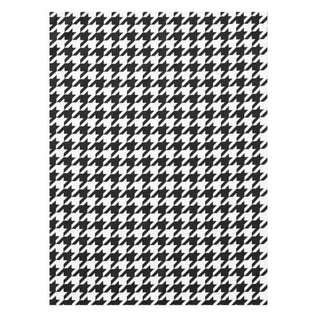 Houndstooth classic weaving pattern tablecloth (Front)
