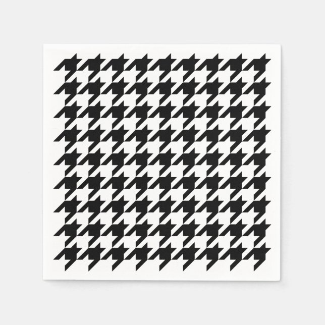 Houndstooth - Customise Background Colour Napkin (Front)