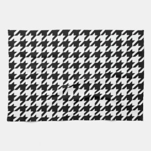 Houndstooth - Customise Background Colour Tea Towel