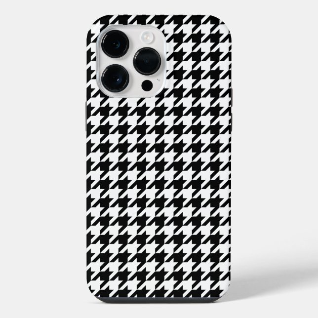 Houndstooth Elegance  iPhone Case (Back)