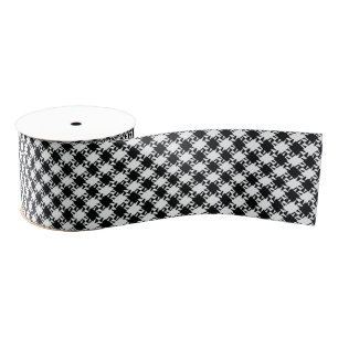 Houndstooth Grosgrain Ribbon