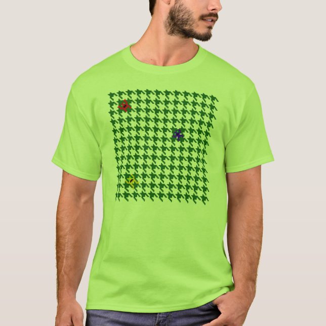 Houndstooth Invaders T-Shirt (Front)