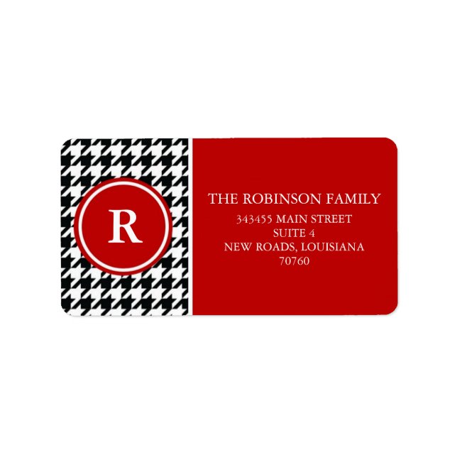 Houndstooth Label (Front)