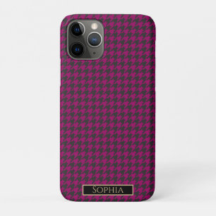 Houndstooth-Magenta- Case-Mate iPhone Case
