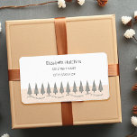 Houndstooth Merry Christmas Modern Label<br><div class="desc">Digital Art. Illustration by Kredas.</div>