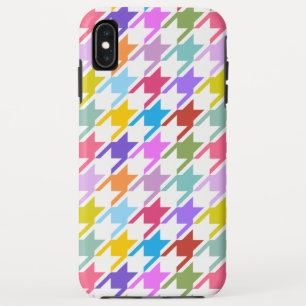Houndstooth Multicolor+White Big Pattern Case-Mate iPhone Case
