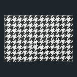 Houndstooth Pattern Black White Tea Towel<br><div class="desc">Classic houndstooth seamless pattern in black and white</div>