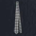 Houndstooth Pattern Black White Tie<br><div class="desc">Classic houndstooth seamless pattern in black and white</div>