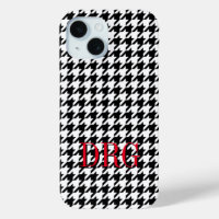 Houndstooth pattern Case-Mate Apple iPhone 15 case
