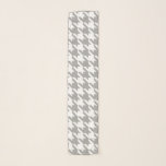 Houndstooth Pattern: Light Grey Scarf<br><div class="desc">Houndstooth Pattern: Light Grey</div>