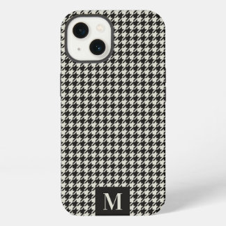 Houndstooth Pattern Monogram iPhone Case