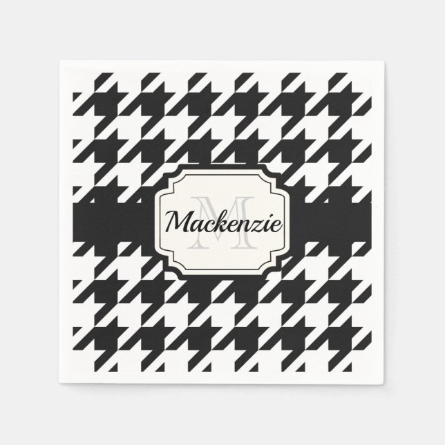 Houndstooth Pattern Napkin (Front)