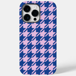 Houndstooth Pink+Blue Pattern Case-Mate iPhone 14 Pro Max Case