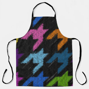 Houndstooth: rough canvas imitation. apron