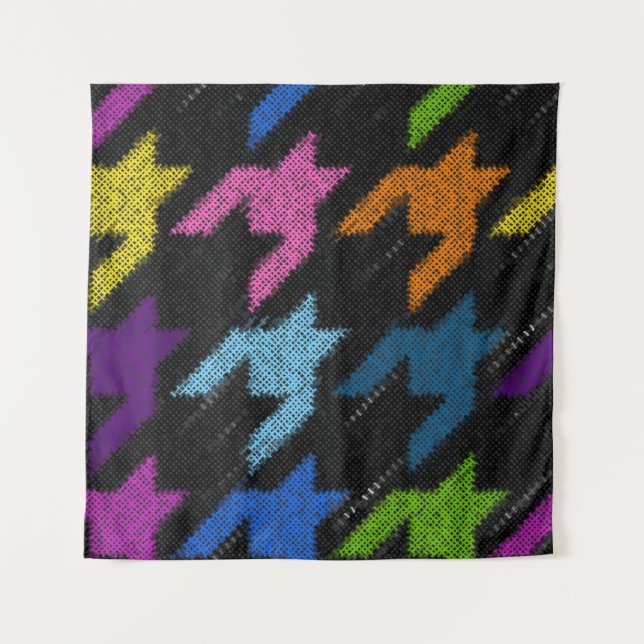 Houndstooth: rough canvas imitation. tapestry (Front)