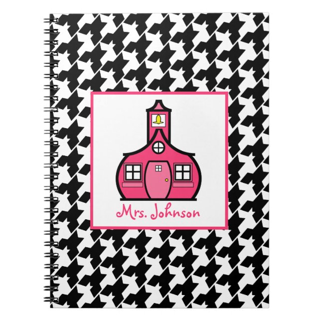Houndstooth Teacher Notebook (Front)