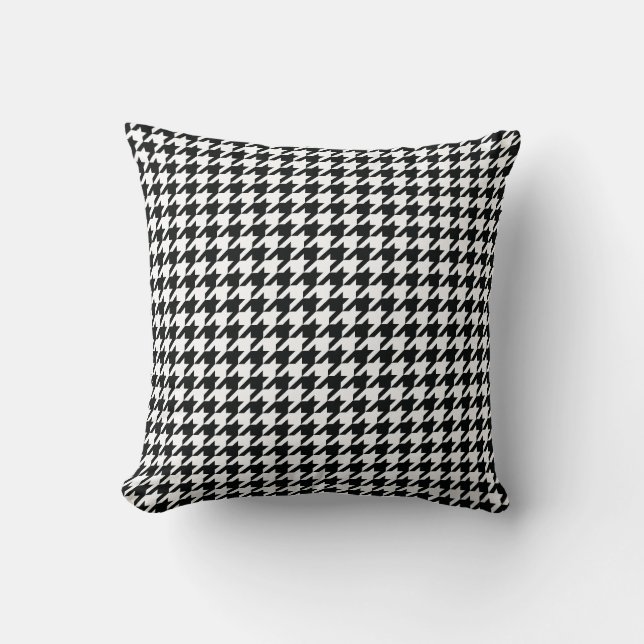 Houndstooth Throw Pillow (Front)