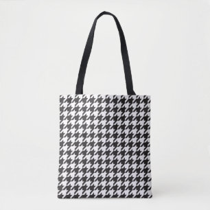 Houndstooth tote bag