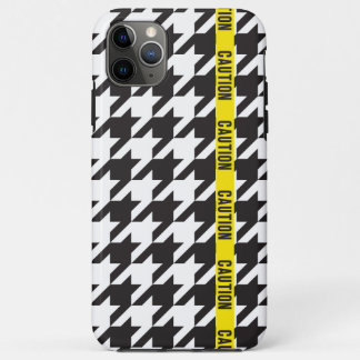 Houndstooth Wrapped in Caution  Case-Mate iPhone Case
