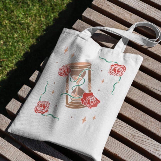 Hourglass And Roses Tote Bag (Creator Uploaded)