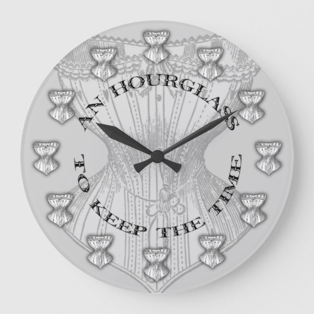 Hourglass Corset Large Clock (Front)