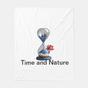 Hourglass Design Fleece Blanket