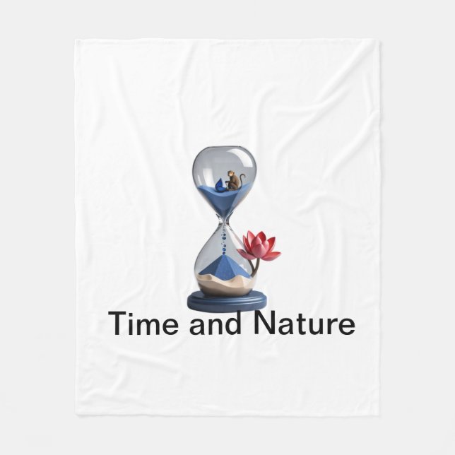 Hourglass Design Fleece Blanket (Front)